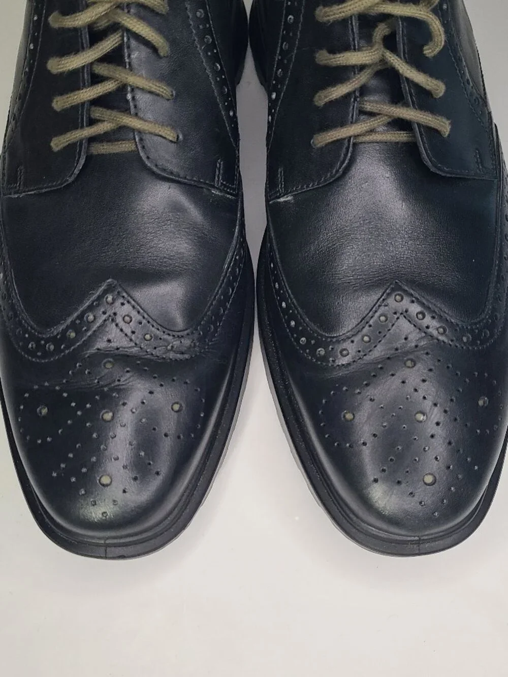 Ecco S-Lite Hybrid Wingtip Oxford Black Men's Shoes Size 11.5 EUC